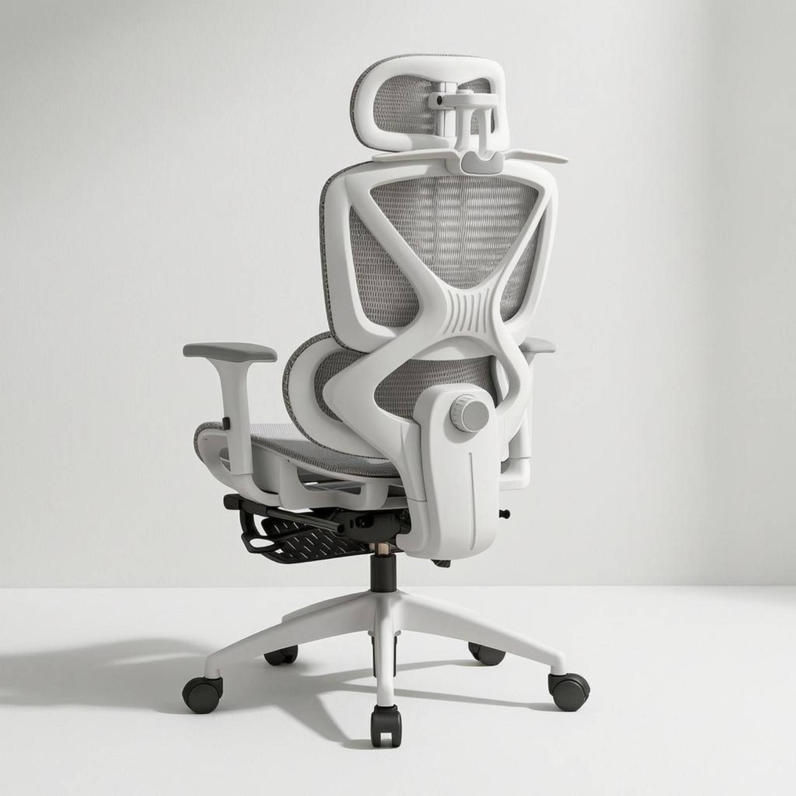 Furniture Chairs For Office - Ergonomischer Netzrücken-Stuhl mit verstellbarer Rückenlehne, hoher