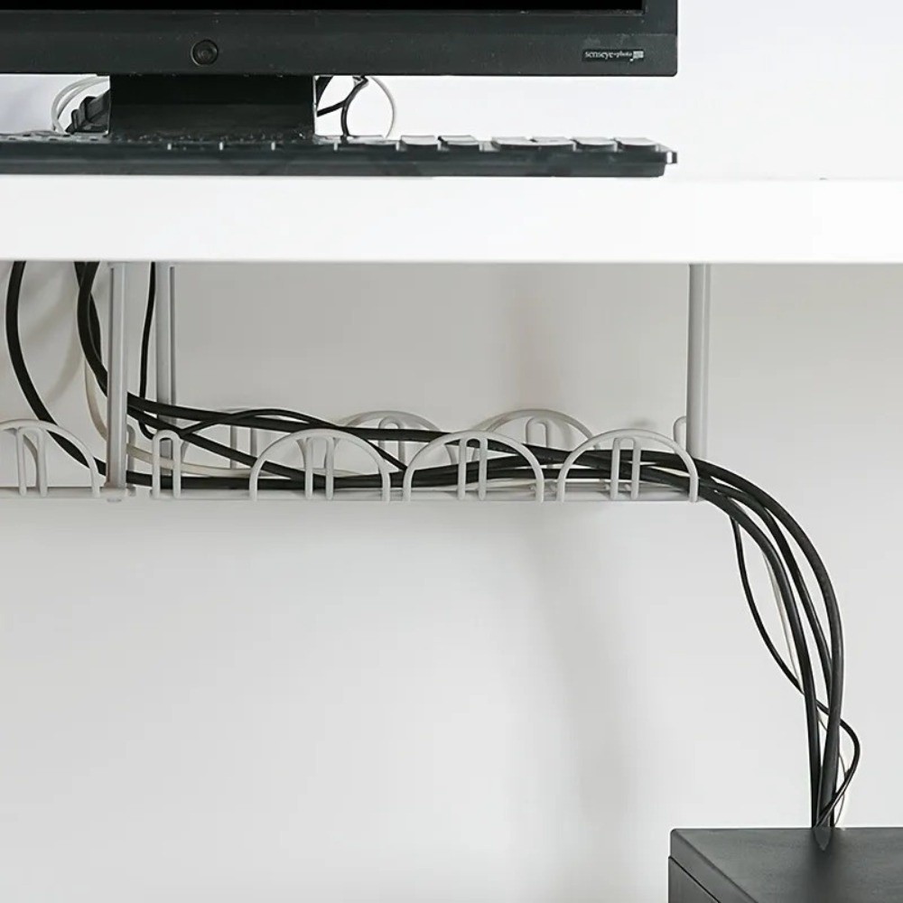 Cable Tray Under Desk - Kabelmanagement-Ablage für Untertisch, Multifunktionaler Organizer für