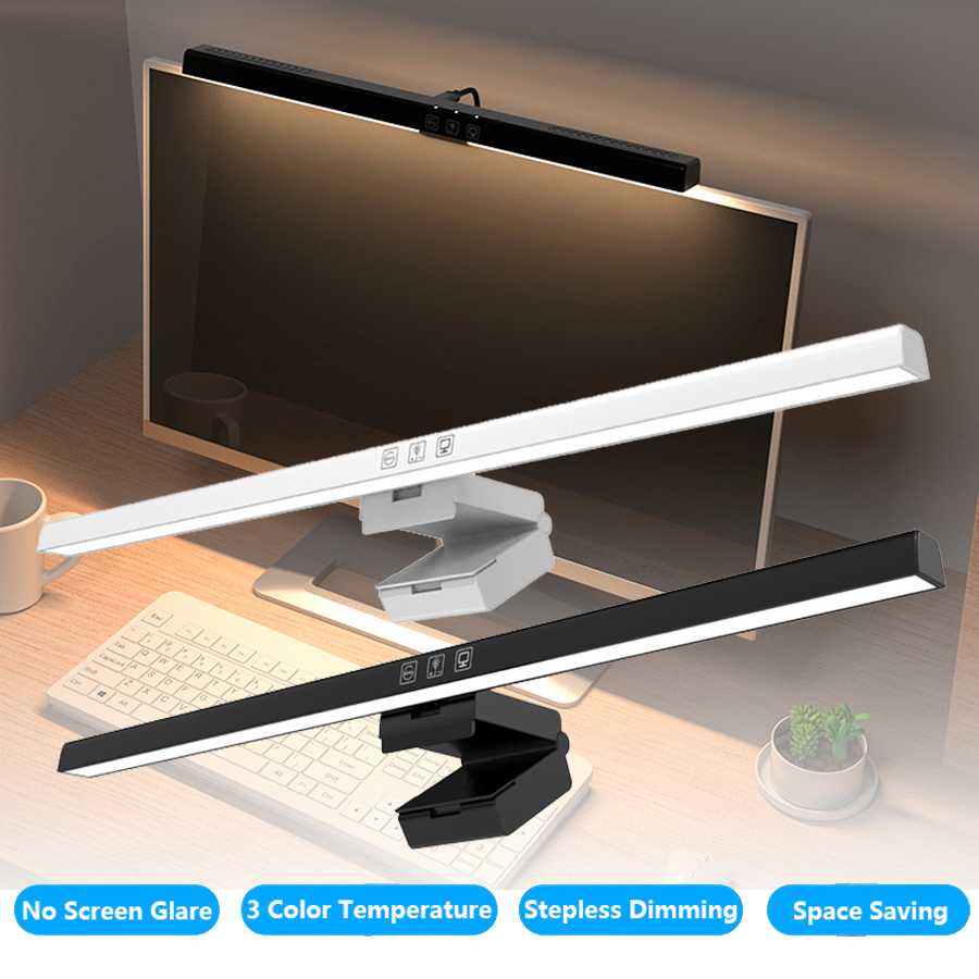 Office Furniture Installation - 50cm LED-Monitorleuchte Bildschirm-Hängelampe Stufenlos Dimmbar USB-Schreibtischlampe