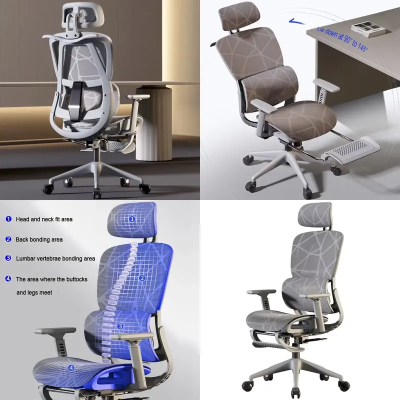 Furniture Chairs For Office - Ergonomischer Gaming-Stuhl, verstellbar, bequemer Bürostuhl für