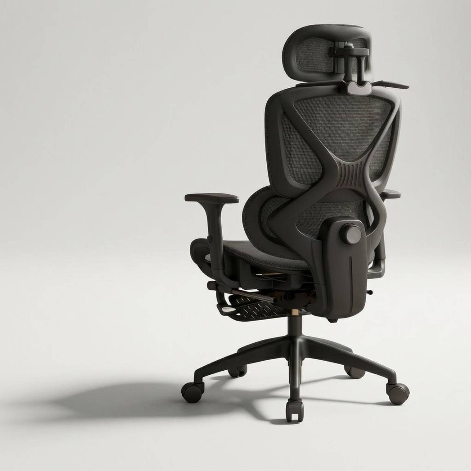 Furniture Chairs For Office - Hochlehniger Drehstuhl mit Atmungsaktiver Netzpolsterung, Verstellbarer