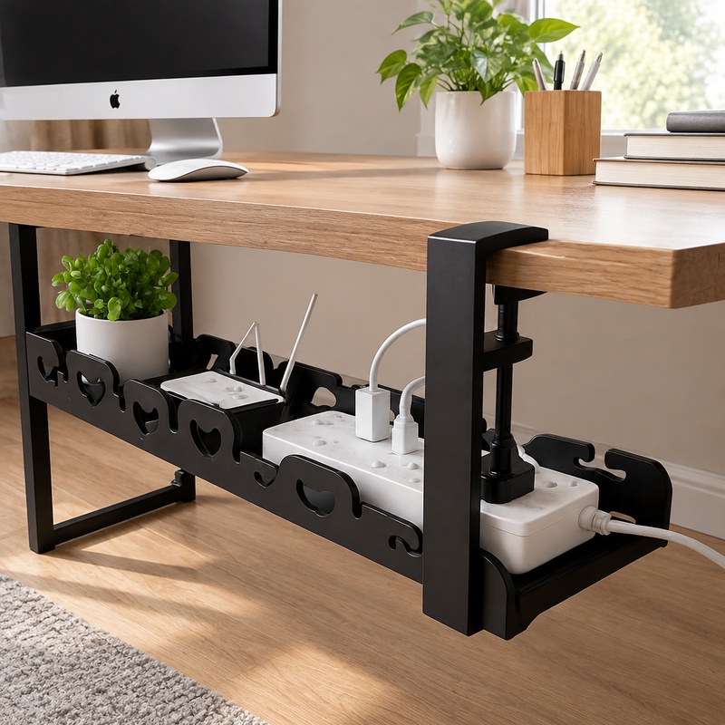 Cable Tray Under Desk - Metalltablett für die Kabelorganisation unter dem