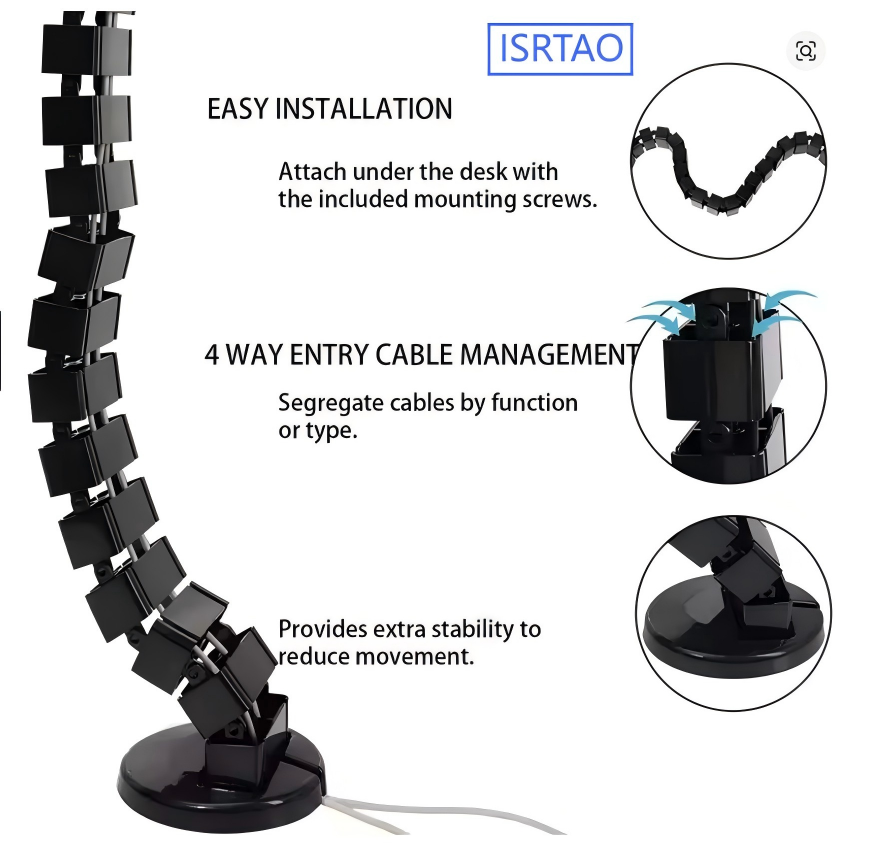 ISRTAO Kabelmanagement-Ablage  – Cable Tray Under Desk Bewertung und Preis