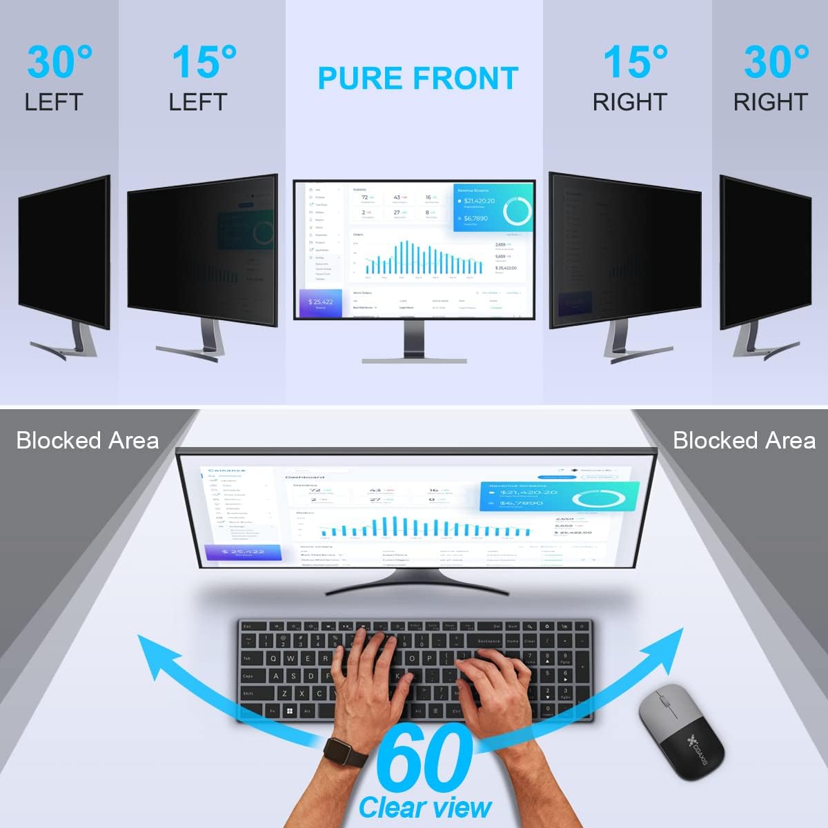 2er-Pack 24-Zoll-Computer-Sich – Monitor Privacy Filter Bewertung und Preis