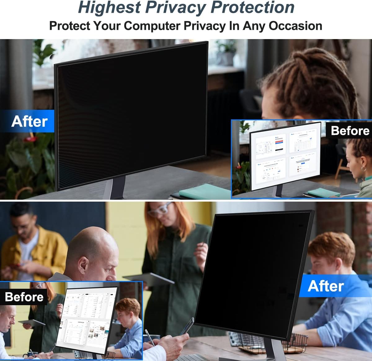 2er-Pack 24-Zoll-Computer-Sich – Monitor Privacy Filter Bewertung und Preis