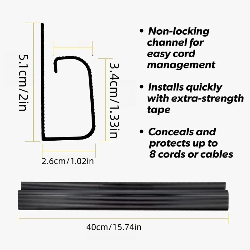 Selbstklebender Schreibtisch-K – Cable Tray Under Desk Bewertung und Preis