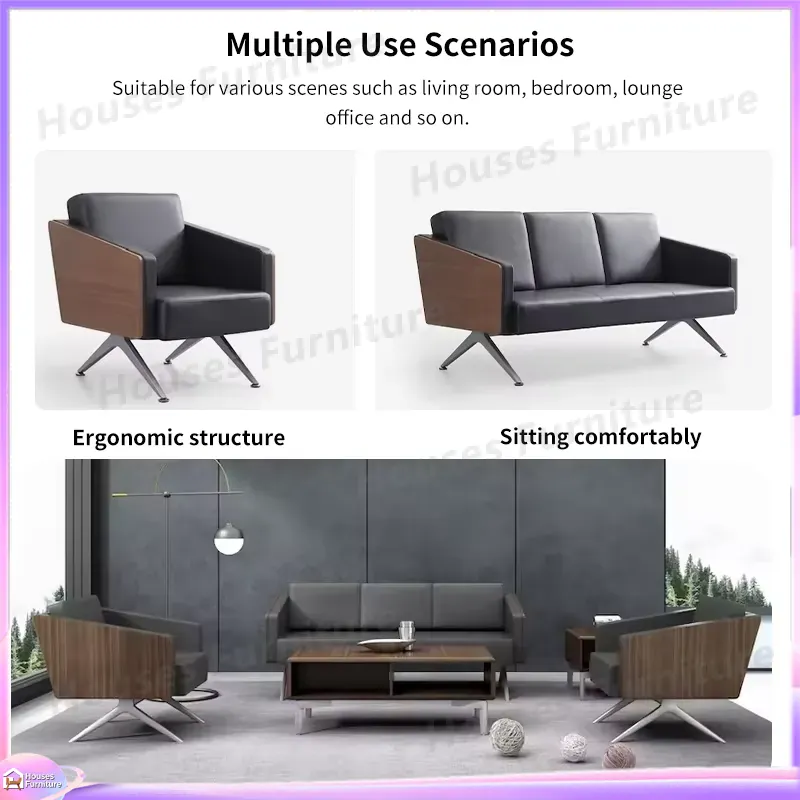 Modernes 3-Sitzer Bürosofa aus – Office Furniture Custom Bewertung und Preis