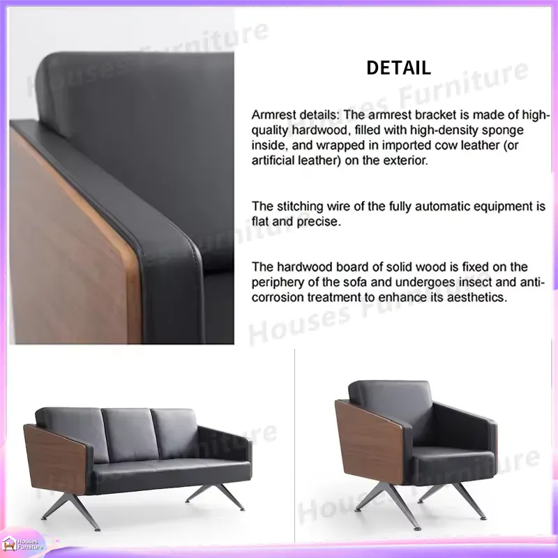 Modernes 3-Sitzer Bürosofa aus – Office Furniture Custom Bewertung und Preis