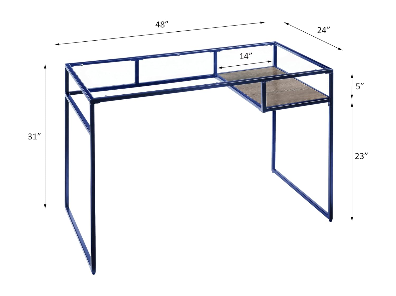 Glas-Schreibtisch mit 5mm klar – Office Furniture Custom Bewertung und Preis