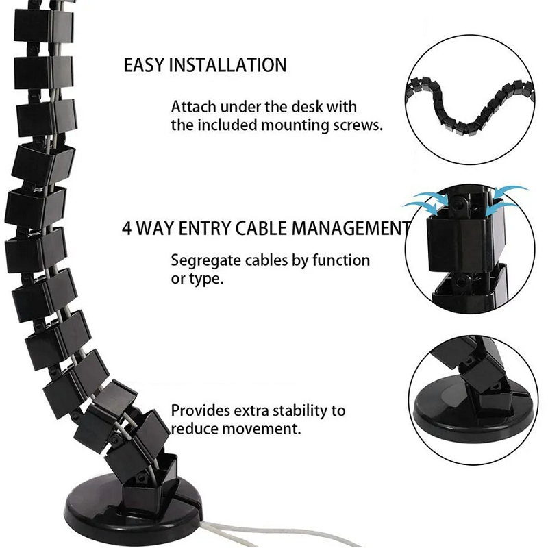 Kabelmanagement-System für Sch – Cable Tray Under Desk Bewertung und Preis