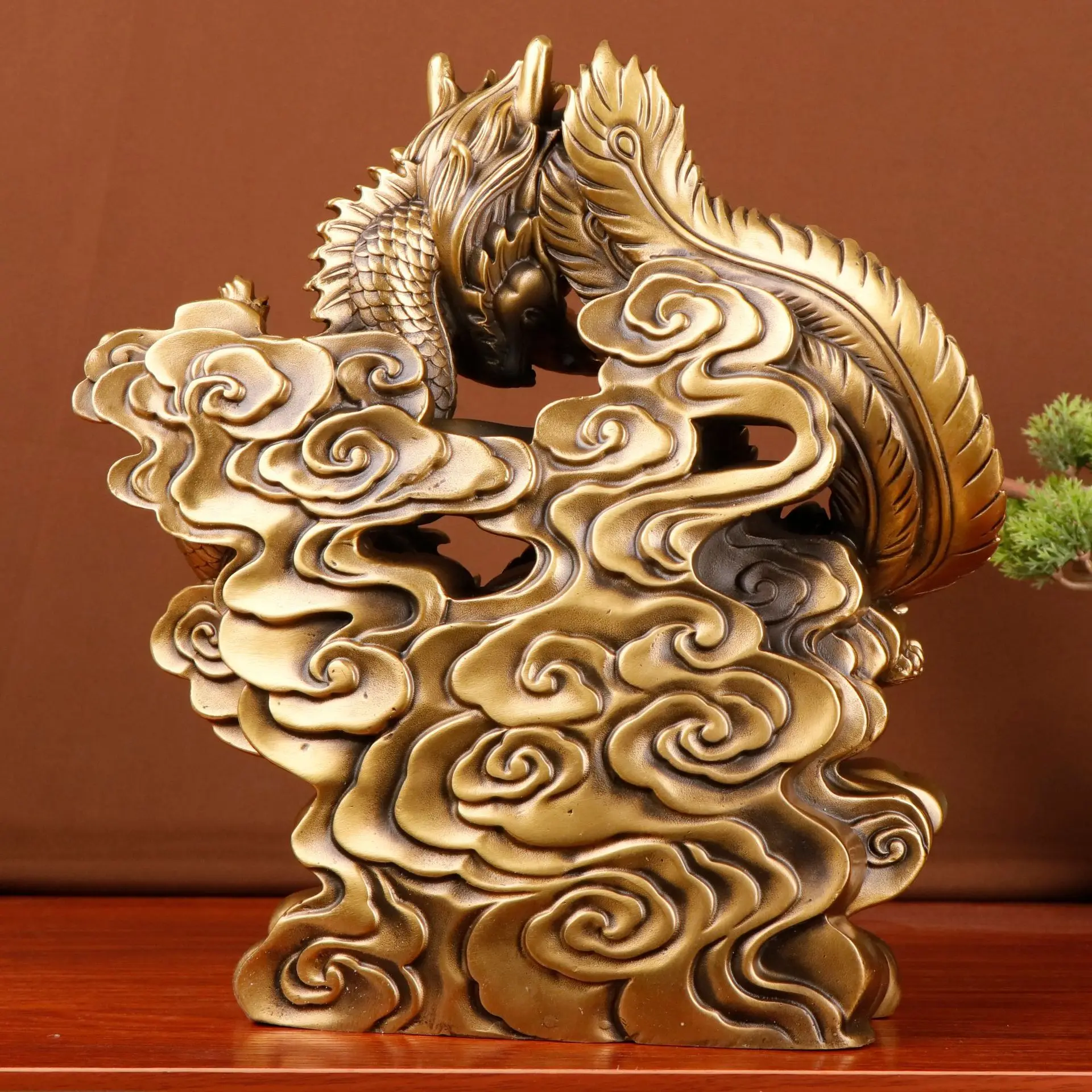 Große Bronze-Drachen- und Phön – Office Furniture Phoenix Bewertung und Preis