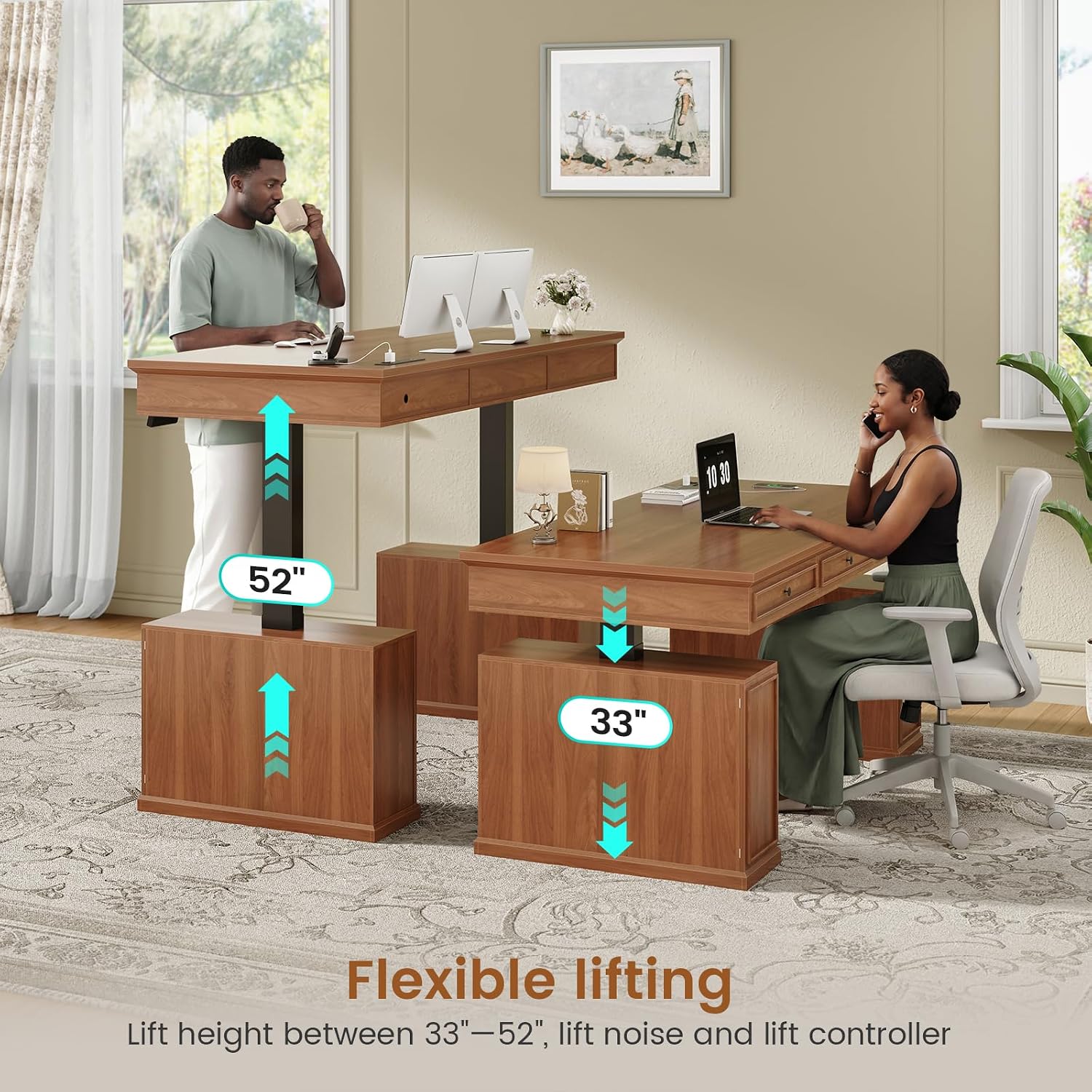 55,1 Zoll Farmhouse Elektrisch – Office Furniture Custom Bewertung und Preis